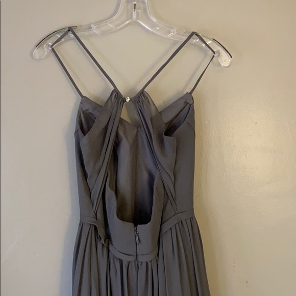 Bridesmaid Azazie Cora Dress Grey/silver - Picture 2 of 9